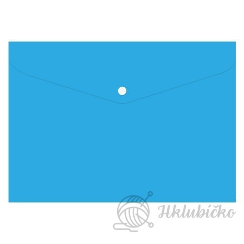 Obal spisový s klopou a drukem A4  modrý