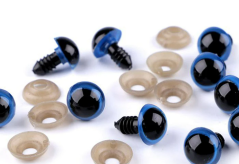 Bezpečnostní oči 18 mm modré