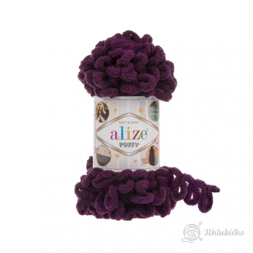 Příze Alize Puffy 111 – Švestková