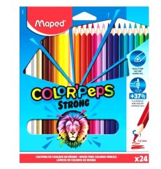 Pastelky trojhranné MAPED "COLOR'PEPS STRONG" sada 18 ks