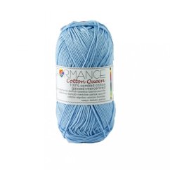 Bavlněná příze Cotton Queen 100% světle modrá