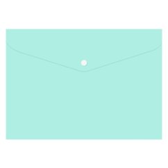 Obal spisový s klopou a drukem A4  pastelová  modrá