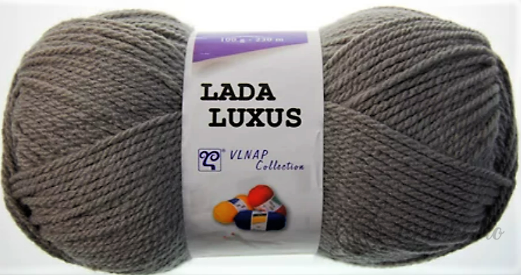 Příze Lada Luxus 58060 – šedá Příze Lada Luxus 58060 – šedá