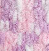 Příze Puffy color 6051 – růžovo-šeřík-bílá