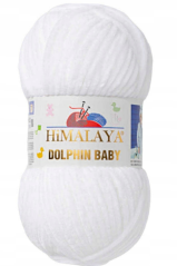 Příze Dolphin Baby 80301 – Bílá