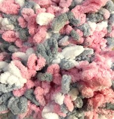 Příze Puffy color 6370 – růžovo-šedo-bílá