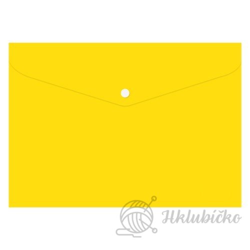 Obal spisový s klopou a drukem A4  žlutý