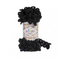 Příze Alize Puffy 60 Černá /1060/