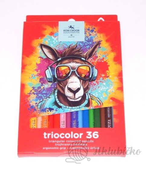 Školní pastelky 36 kusů trojhranné Koh i noor Školní pastelky 36 kusů trojhranné Koh i noor