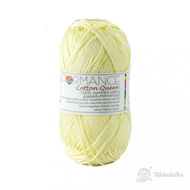 bavlněná příze Cotton Queen 100%  vanilková