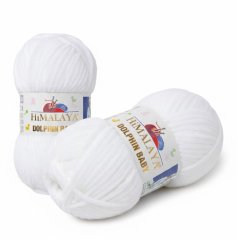 Příze Dolphin Baby 80301 – Bílá