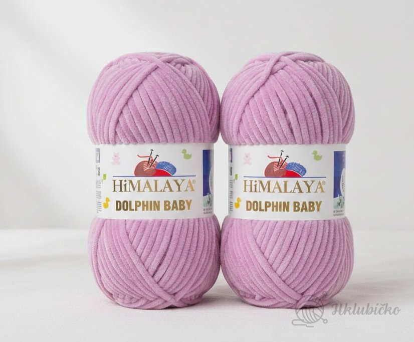 Příze Dolphin Baby 80334 – Šeříková-10 kusů