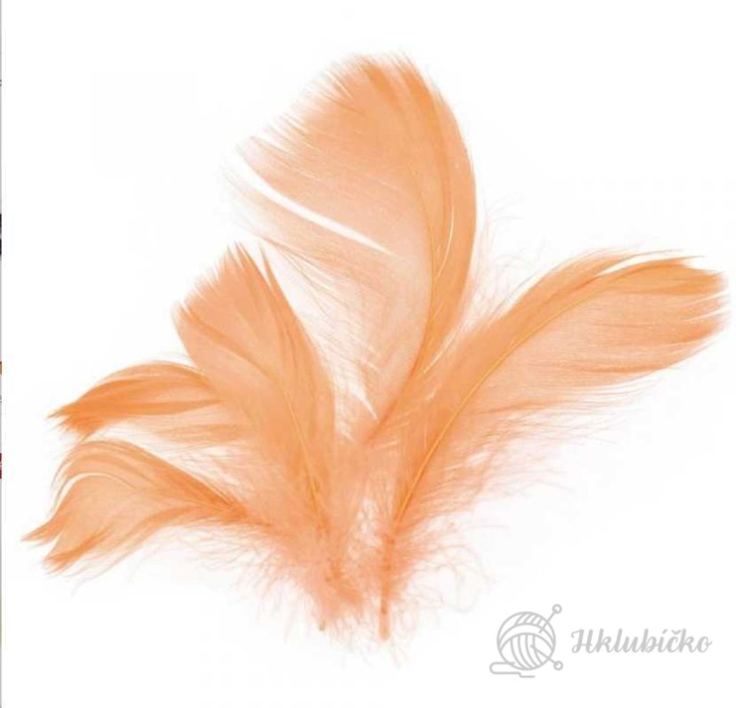 Peří 10 g světle měděné Peří 10 g světle měděné