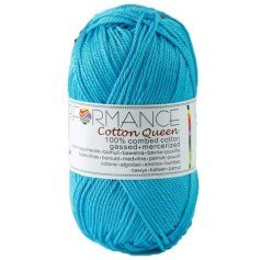 Bavlněná příze Cotton Queen 100% tyrkysová