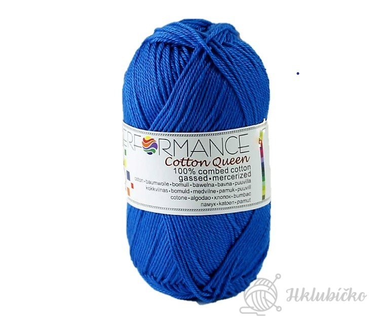 Bavlněná příze Cotton Queen 100% královská modrá