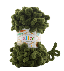 Příze Alize Puffy 620 tmavá oliva