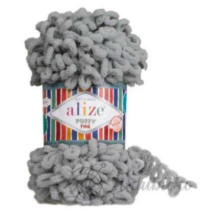 Alize Puffy Fine 343 – šedá Alize Puffy Fine 343 – šedá