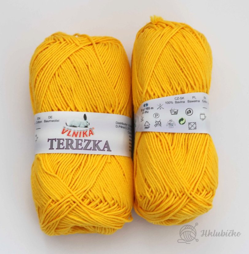 Bavlněná příze Terezka 125 – žlutá