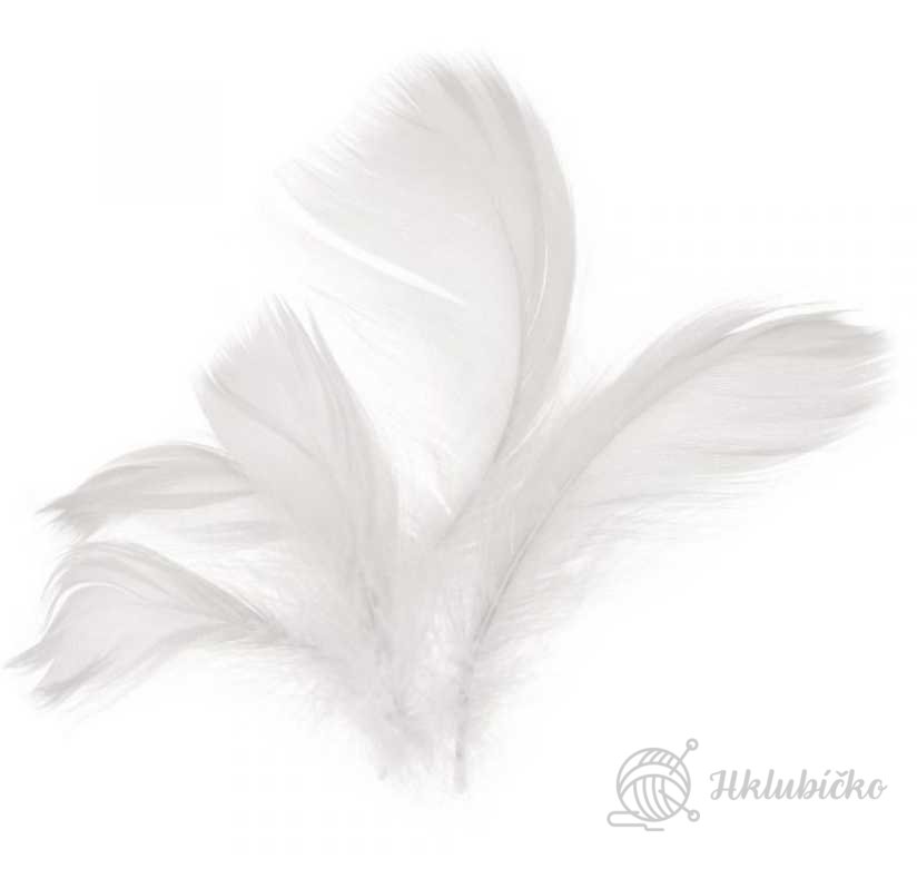 Peří 10 g bílé