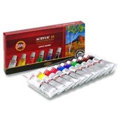 Akrylové barvy  Kohinoor 10 x 16ml