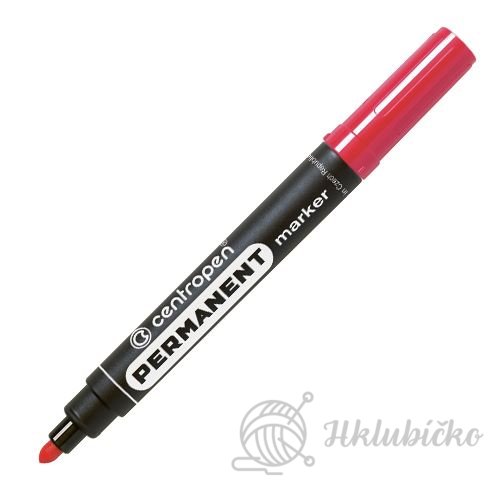 Popisovač CENTROPEN 8566 červený permanentní lihový