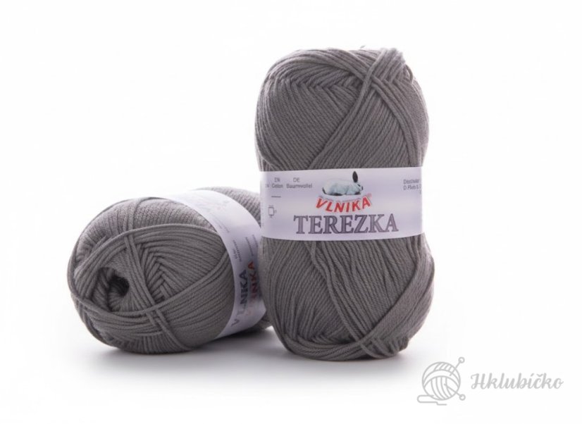Bavlněná příze Terezka 105 – šedá tmavší