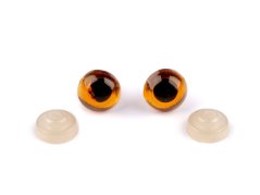 Bezpečnostní oči ⌀10 mm-oranž/jantar