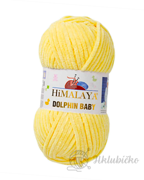 Příze Dolphin baby 80302 Žlutá