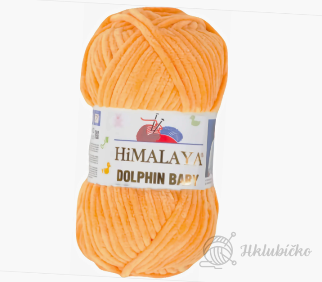 Příze Dolphin baby 80368 Žlutooranžová