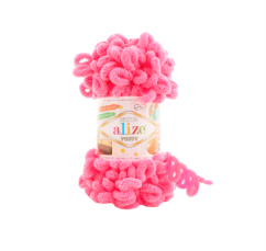 Příze Alize Puffy 377 – neon růžová