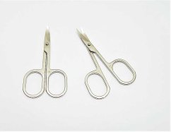 Nůžky kov nehtové zahnuté