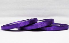 Saténová stuha tmavě fialová