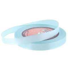 Stuha saténová 12mm/32m bledě modrá