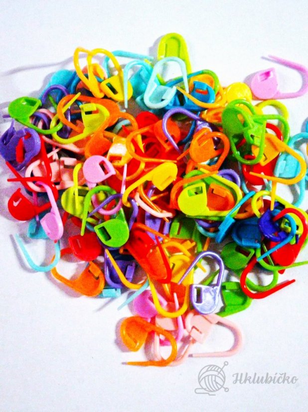 Spínací špendlík značkovač na pletení 10ks