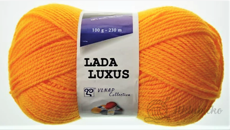 Příze Lada Luxus 54460 – šafránová žlutá