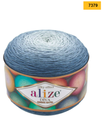 Příze Alize Diva Ombre Batik 7379 – modrošedá