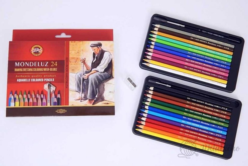 Akvarelové pastelky 3711 24 ks Koh i noor