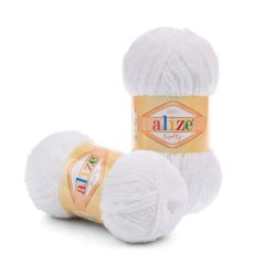 Pletací příze Alize Softy 50g  bílá