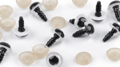 Bezpečnostní oči 10 mm-bílé