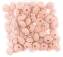 Korálky dřevěné disk  1,4cm , 1ks  přírodní /korálek/