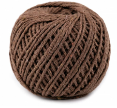 Bavlněný provázek O2 mm světle hnědá