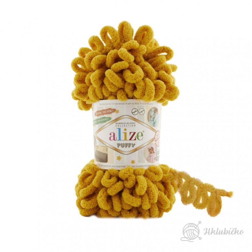 Příze Puffy 02 Hořčicová