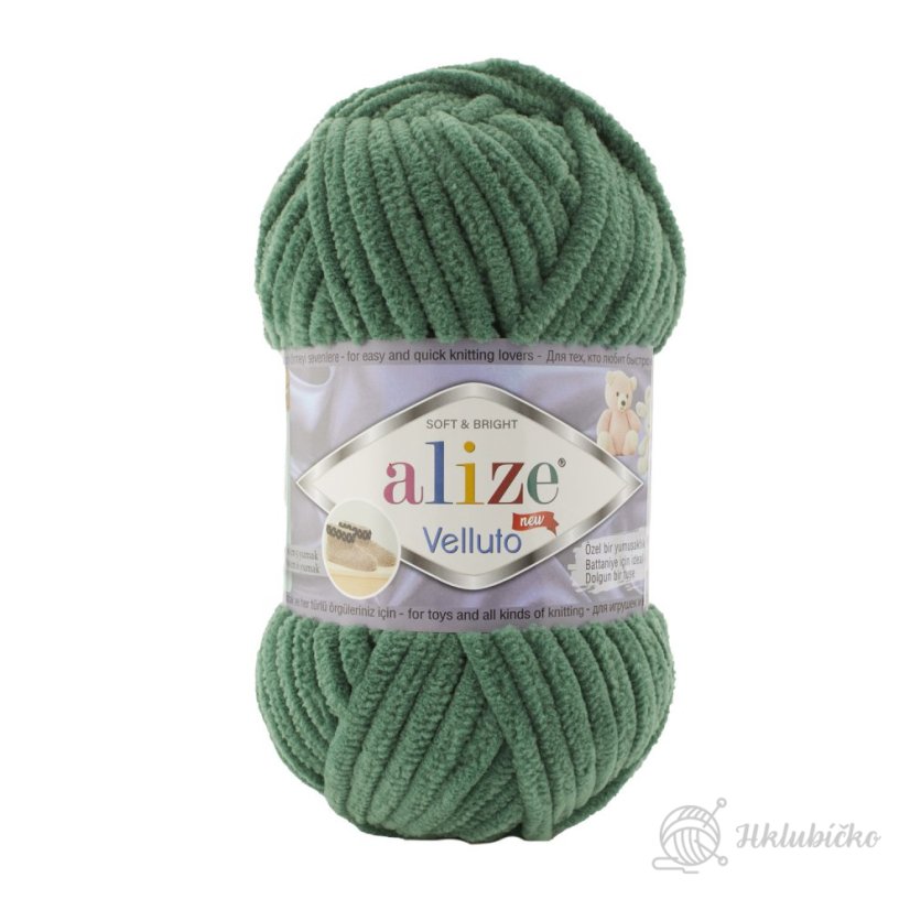 Příze Velluto 532 – zelená