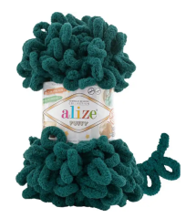 Příze Alize Puffy 426  smarag-zelená