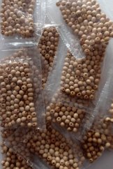 Dřevěné korálky O6 mm  10g světlé