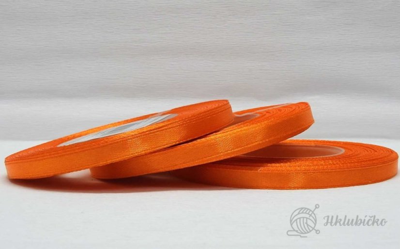 Saténová stuha oranžová