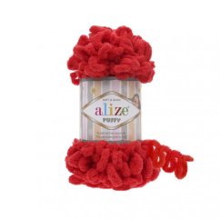Příze Alize Puffy 56 Červená