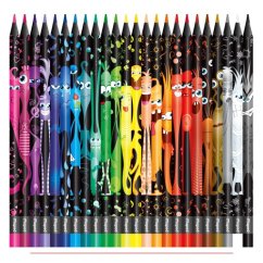 Pastelky trojhranné MAPED "COLOR'PEPS MONSTER" sada 24 ks