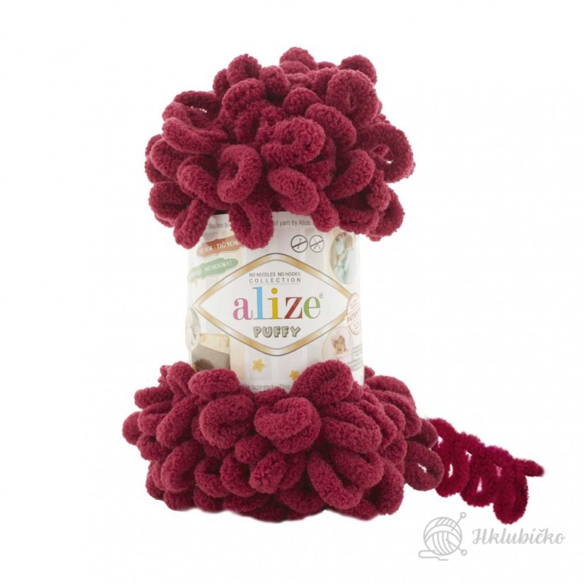 Příze Puffy 107 – Bordó Příze Puffy 107 – Bordó