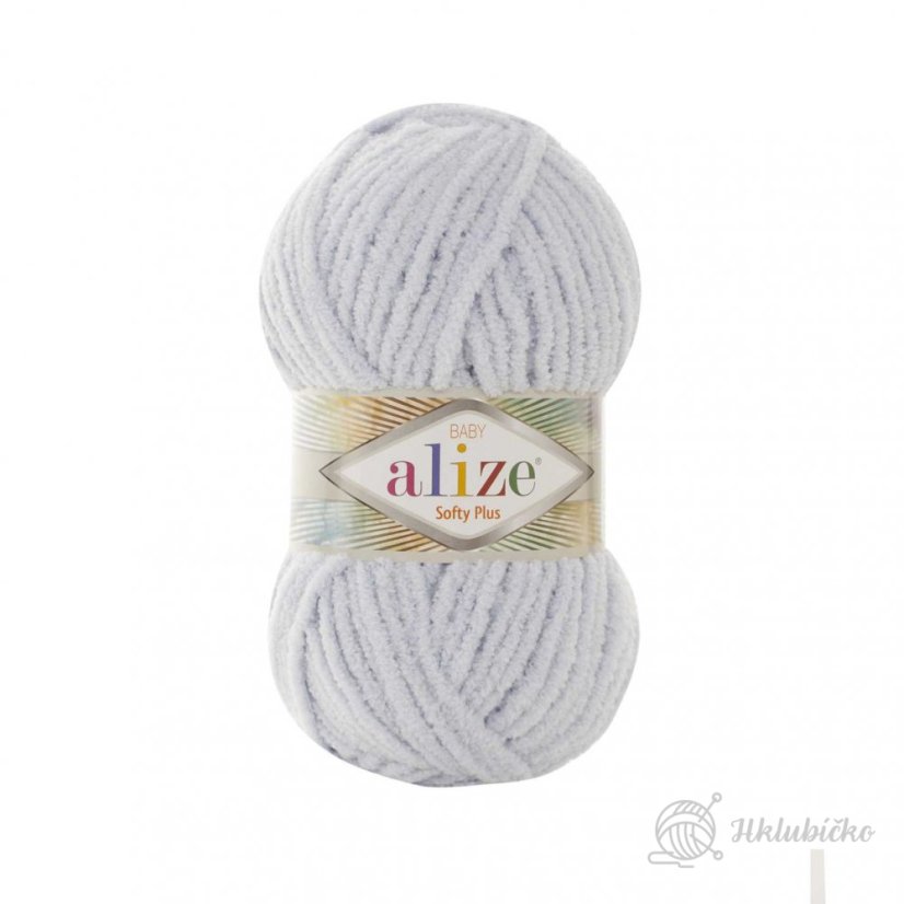 Příze Alize Softy Plus 500 – Světle šedá